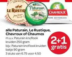 Spar alle Paturain, Le Rustique, Chavroux of Chaumes aanbieding