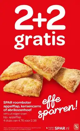 Spar SPAR roomboter appelflap, kersencarre of abrikozenhoef aanbieding