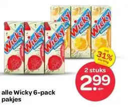 Spar alle Wicky 6-pack pakjes aanbieding