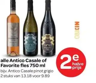 Spar alle Antico Casale of Favorite fles 750 ml aanbieding
