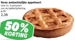 Poiesz Verse ambachtelijke appeltaart aanbieding
