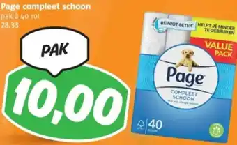 Poiesz Page compleet schoon aanbieding