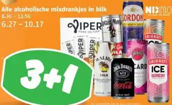 Poiesz Alle alcoholische mixdrankjes in blik aanbieding