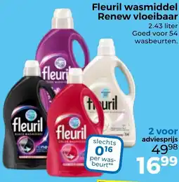 Trekpleister Fleuril wasmiddel Renew vloeibaar aanbieding
