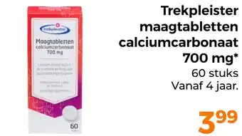 Trekpleister Trekpleister maagtabletten calciumcarbonaat aanbieding