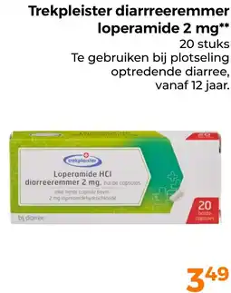 Trekpleister Trekpleister diarrreeremmer loperamide aanbieding