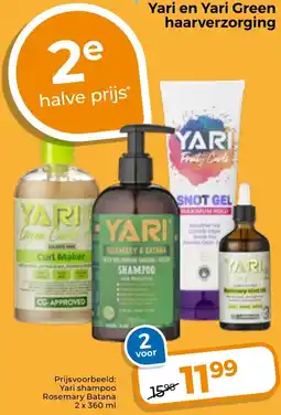 Trekpleister Yari en Yari Green haarverzorging aanbieding
