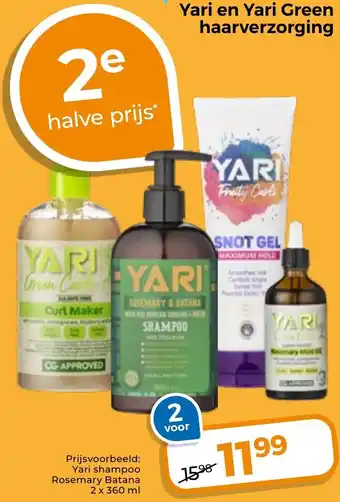 Trekpleister Yari en Yari Green haarverzorging aanbieding