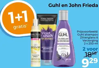 Trekpleister Guhl en John Frieda aanbieding