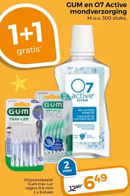Trekpleister GUM en 07 Active mondverzorging aanbieding