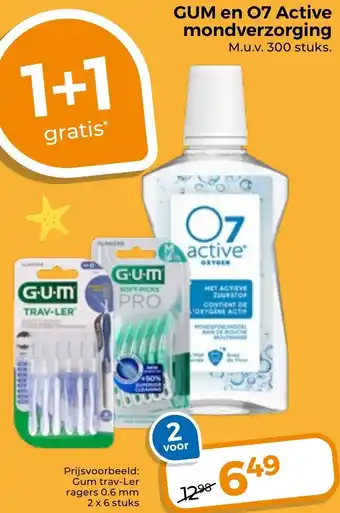 Trekpleister GUM en 07 Active mondverzorging aanbieding