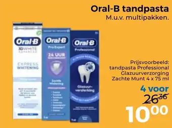 Trekpleister Oral-B tandpasta aanbieding