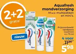 Trekpleister Aquafresh mondverzorging aanbieding