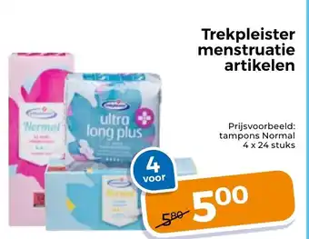 Trekpleister Trekpleister menstruatie artikelen aanbieding