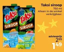 Trekpleister Taksi siroop aanbieding