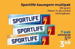 Trekpleister Sportlife kauwgom multipak aanbieding