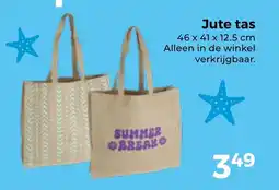 Trekpleister Jute tas aanbieding