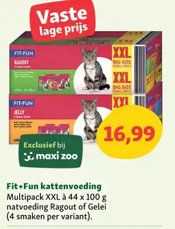 Maxi Zoo Fit+Fun kattenvoeding aanbieding
