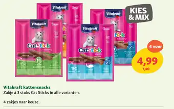 Maxi Zoo Vitakraft kattensnacks aanbieding