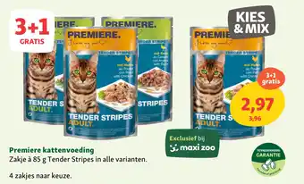 Maxi Zoo Premiere kattenvoeding aanbieding