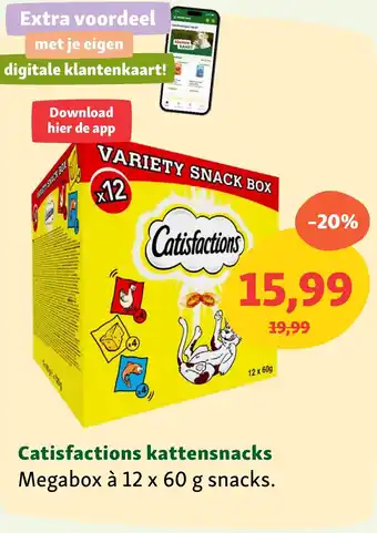 Maxi Zoo Catisfactions kattensnacks aanbieding
