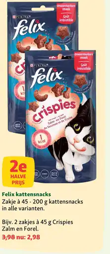 Maxi Zoo Felix kattensnacks aanbieding