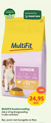 Maxi Zoo MultiFit hondenvoeding aanbieding