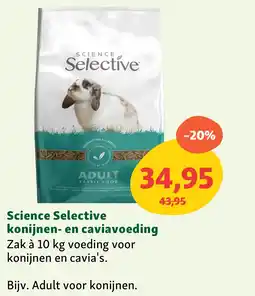 Maxi Zoo Science Selective konijnen en caviavoeding aanbieding