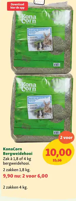 Maxi Zoo KonaCorn Bergweidehooi aanbieding