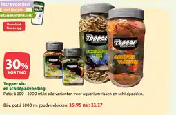 Maxi Zoo Topper vis en schildpadvoeding aanbieding