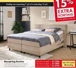 Woonsquare Boxspring Sunrise aanbieding