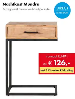 Woonsquare Nachtkast Mundra aanbieding
