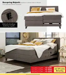 Woonsquare Boxspring Majestic aanbieding