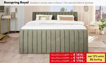Woonsquare Boxspring Royal aanbieding