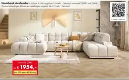 Woonsquare Hoekbank Avalanche aanbieding