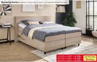 Woonsquare Boxspring Sunrise aanbieding