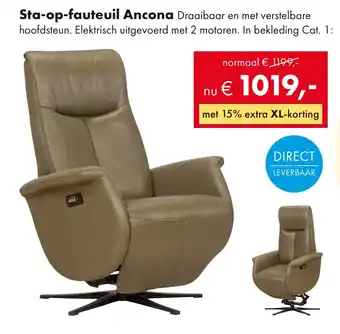 Woonsquare Sta op Fauteuil Ancona aanbieding