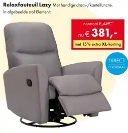 Woonsquare Relaxfauteuil Lazy aanbieding