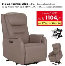 Woonsquare Sta op fauteuil Aldo aanbieding