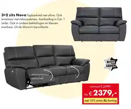 Woonsquare 3+2 zits Nova aanbieding