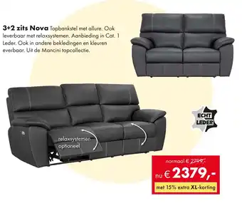 Woonsquare 3+2 zits Nova aanbieding