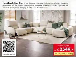 Woonsquare Hoekbank San Dior aanbieding