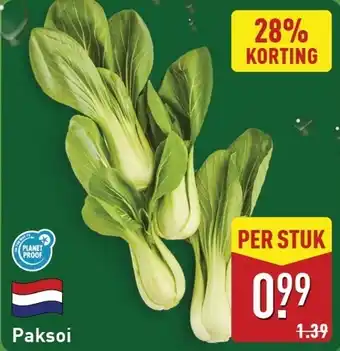 ALDI Paksoi aanbieding
