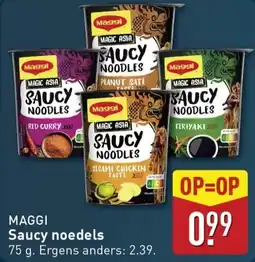 ALDI Maggi Saucy noedels aanbieding