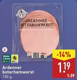 ALDI Ardenner boterhamworst aanbieding