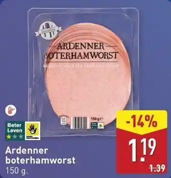 ALDI Ardenner boterhamworst aanbieding