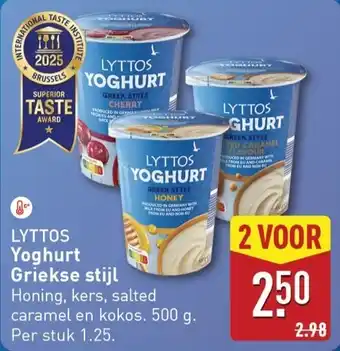 ALDI Lyttos Yoghurt aanbieding