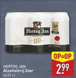 ALDI Hertog Jan Alcoholvrij bier aanbieding
