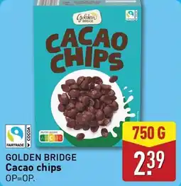 ALDI Golden Bridge Cacao chips aanbieding