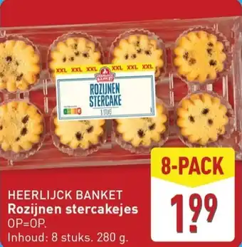 ALDI Heerlijck Banket Rozijnen stercakejes aanbieding